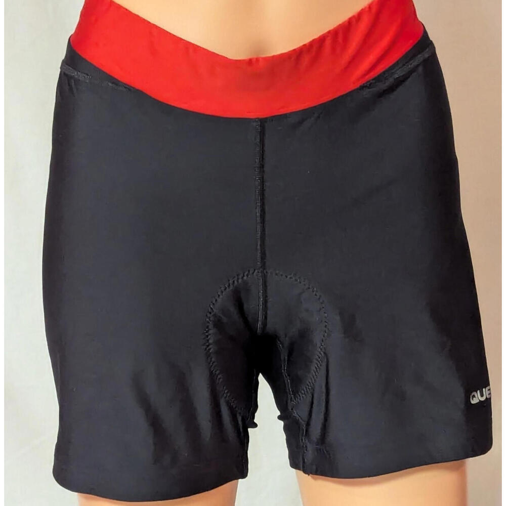 Quest Cycling Shorts Womens Large Padded Black/Red 104141 Short Leg Light Use